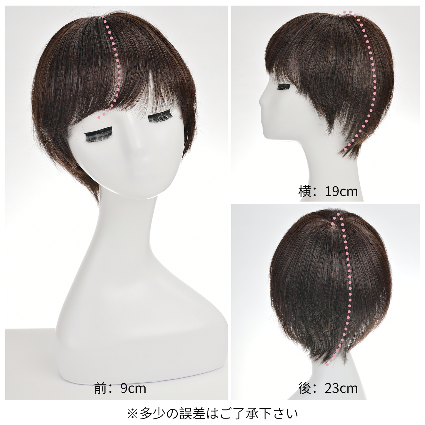人毛 ウィッグ ショート フルウィッグ 自然 清楚 かつら 総手植え ネイチャーショー 10#